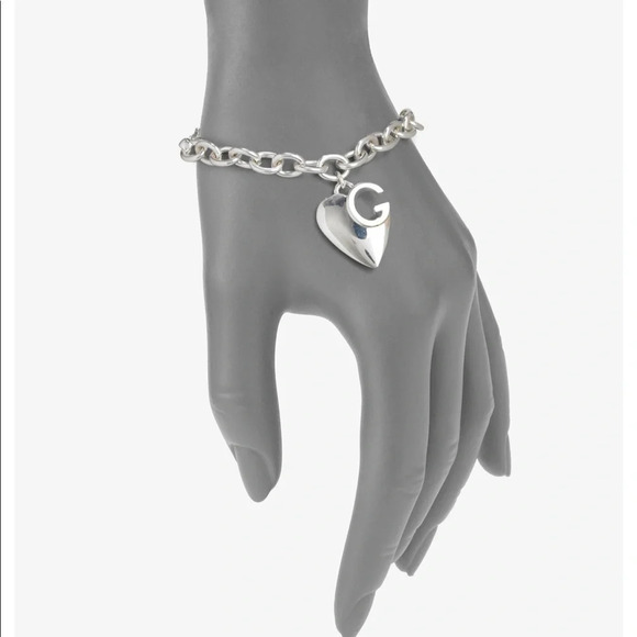 ! GUCCI G CHARLOTTE HEART NECKLACE and Charlotte Heart Charm G Silver B… - Picture 10 of 10